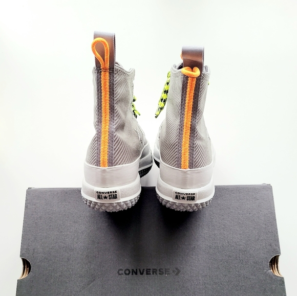 Converse Bosey MC Hi Grey Grey Orange Men's 5.5 Women's 7 - Picture 4 of 6